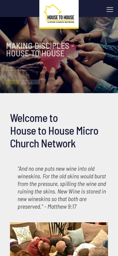 House to House Micro Church Network on mobile