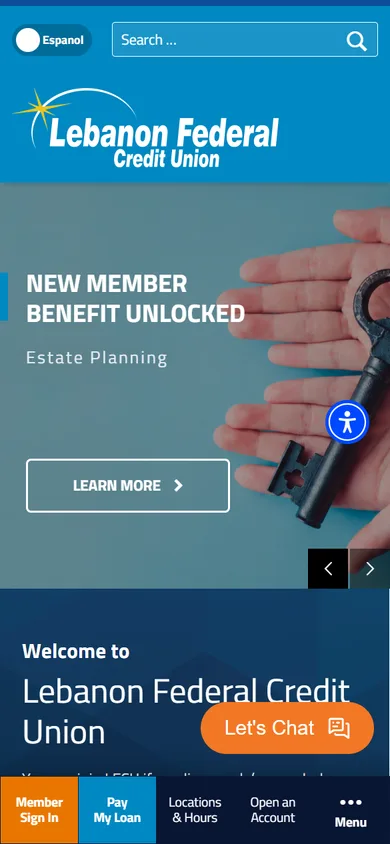 Lebanon Federal Credit Union on mobile