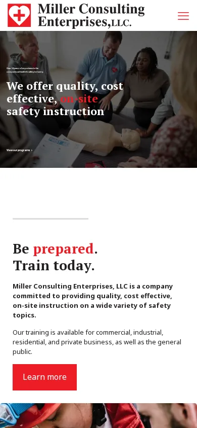 Miller Safety Training on mobile